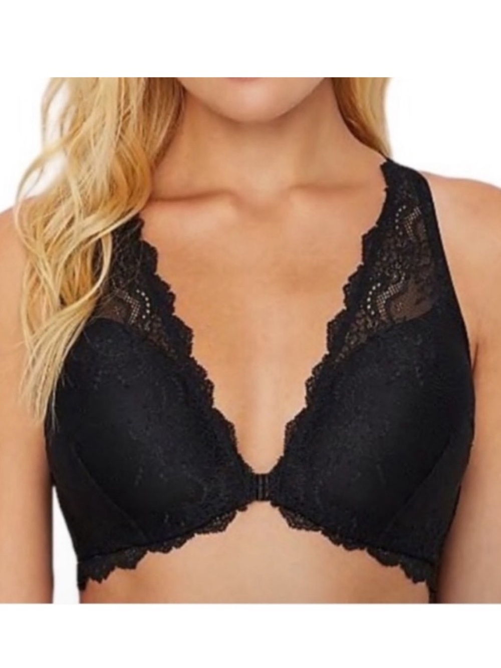 Spanx Undie Tectable Four Play Bralette Black Lace NWT Size Large